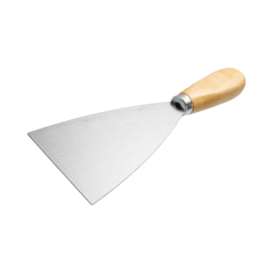 K&D Wide Blade Scraper with Ergonomic Wooden Handle -4-Inch]