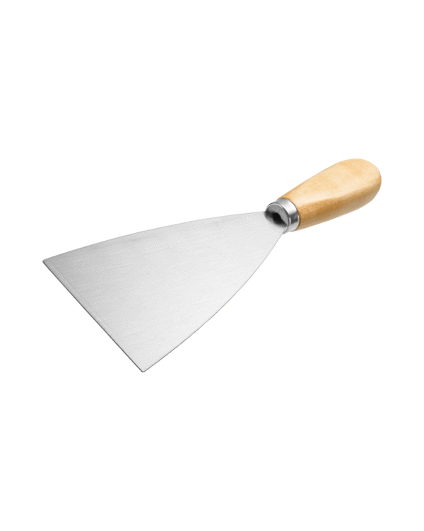K&D Wide Blade Scraper with Ergonomic Wooden Handle -4-Inch]