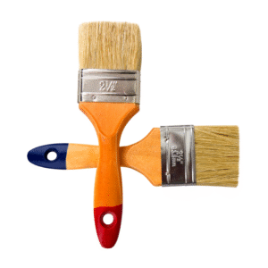 K&D Flat Paint Brush Set - 2-Piece  2-Inch and 2.5-Inch