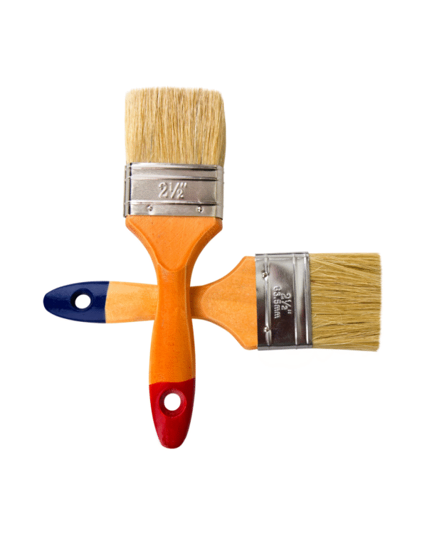 K&D Flat Paint Brush Set - 2-Piece  2-Inch and 2.5-Inch