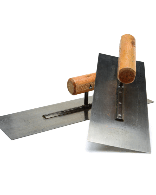 K&D Stainless Steel Finishing Trowel Set - 12-Inch and 14-Inch