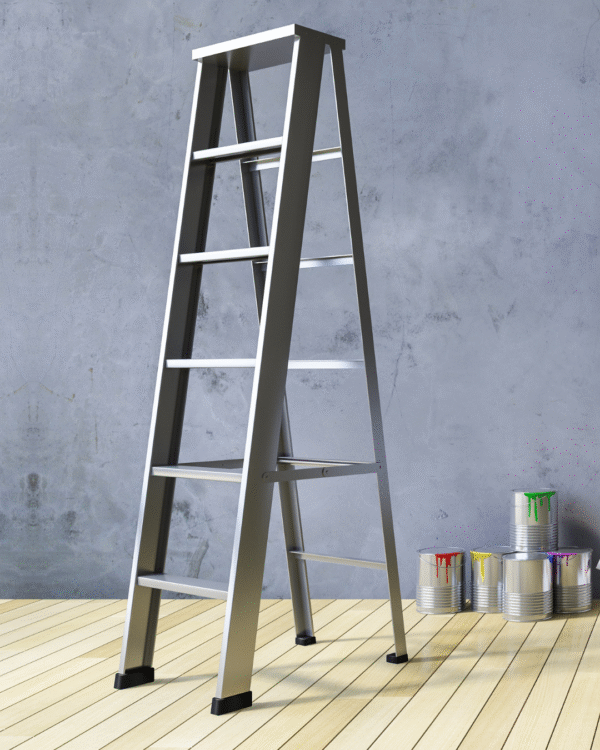 K&D Lightweight Aluminum Step Ladder -6 Steps Ladder