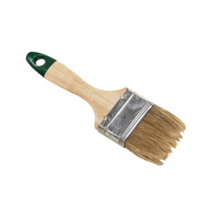K&D Flat Paint Brush with Natural Wooden Handle -3-Inch